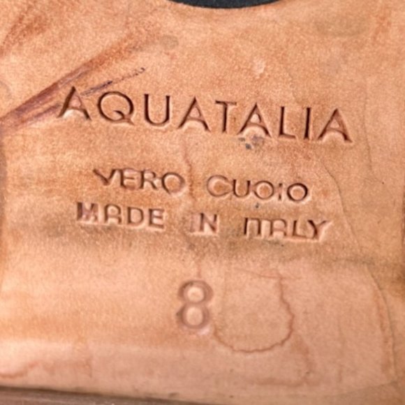 Aquatalia Farin Women's Weatherproof Brown Italian Suede Ankle Boots Size 8 - Picture 8 of 9